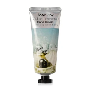 FarmStay Крем для рук Farm Stay Visible Difference Hand Cream Black Pearl с экстрактом черного жемчуга, 100 мл