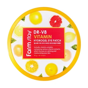 FarmStay Вітамінні патчі для шкіри навколо очей DR-V8 Vitamin Hydrogel Eye Patch, 90 г