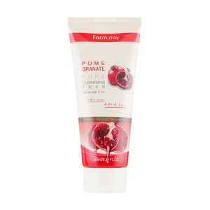 FarmStay Пінка для вмивання Pomegranate Pure Cleansing Foam з екстрактом гранату, 180 мл