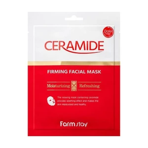 FarmStay Тканевая маска для лица Ceramide Firming Facial Mask укрепляющая, с керамидами, 27 г