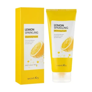 Secret Key Пінка для вмивання Lemon Sparkling Cleansing Foam з екстрактом лимона, 200 мл