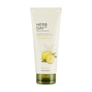 The Face Shop Пінка для вмивання Herb Day 365 Lemon & Grapefruit Foaming Cleanser з екстрактом лимону та грейпфрута, 170 мл