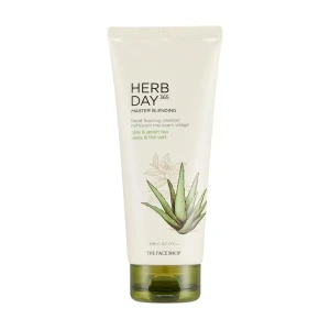 The Face Shop Очищувальна пінка для обличчя Herb Day 365 Cleansing Foam Aloe, 170 мл