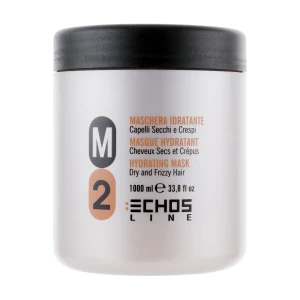 Echosline Маска M2 для сухих и кудрявых волос, 1000 мл