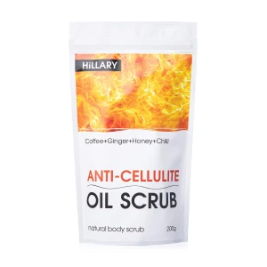 Hillary Антицеллюлитный разогревающий скраб для тела Anti-Cellulite Oil Scrub, 200 г