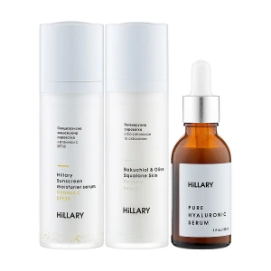 Hillary Набір Summer Skin Комплексний догляд за обличчям влітку для сухої та чутливої шкіри (сироватка, 3*30 мл)