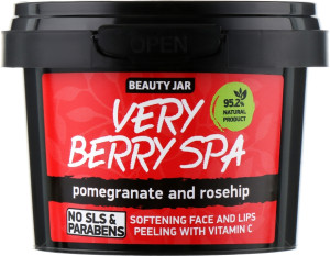 Beauty Jar Пілінг для обличчя і губ Very Berry Spa, 120 г
