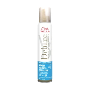 WELLA Мус для волосся Deluxe Wonder Volume&Protection суперсильна фіксація, 200 мл