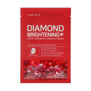 Some By Mi Осветляющая ампульная тканевая маска для лица Diamond Brightening с алмазной пудрой, 25 г