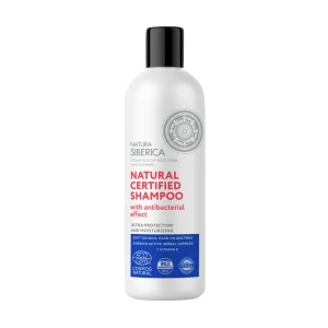 NATURA SIBERICA Антибактеріальний шампунь Natural Certified Shampoo Ультразахист та зволоження, 400 мл