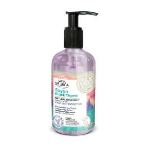 NATURA SIBERICA Рідке мило для рук Taiga Siberica Hand Soap Sayan Black Thyme Відмінний захист, 300 мл