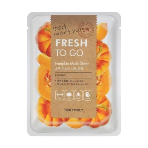 Tony Moly Тканинна маска для обличчя Fresh To Go Mask Sheet Pumpkin з екстрактом гарбуза, 25 г