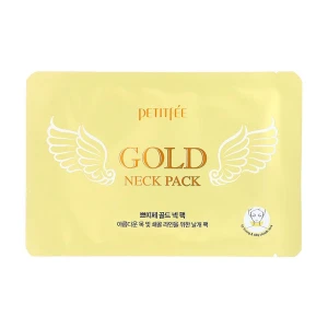 PETITFEE & KOELF Гидрогелевая маска для шеи Hydrogel Angel Wings Gold Neck Pack с плацентой, 10 г
