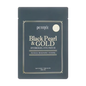 PETITFEE & KOELF Гідрогелеві патчі для шкіри навколо очей Black Pearl & Gold Hydrogel Eye Patch з золотом і чорним перлами, 2 шт