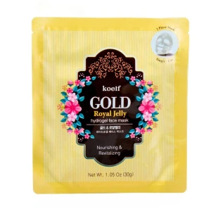 PETITFEE & KOELF Гідрогелева маска Koelf Gold & Royal Jelly Hydrogel Mask Pack із золотом та маточним молочком, 30 г