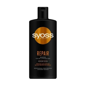 SYOSS Шампунь Repair Shampoo для сухого та пошкодженого волосся, з водоростями вакаме, 440 мл