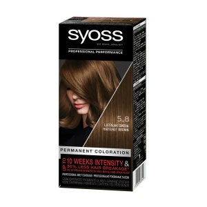 SYOSS Стойкая крем-краска для волос Permanent Coloration 5-8 Ореховый Светло-каштановый, 115 мл