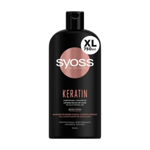 SYOSS Шампунь Keratin Shampoo для ломких волос, с голубым лотосом, 750 мл