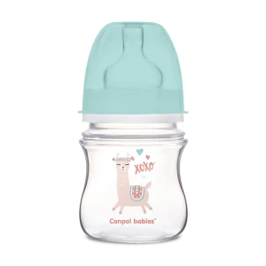 Canpol Babies Пляшка EasyStart-Toys з широким горлом, антиколікова, зелений коник, 120 мл