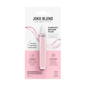 Joko Blend Філер Complete Restore Filler для фарбованого та пошкодженого волосся, з керамідами та протеїнами шовку, 10 мл