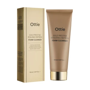 Ottie Зволожувальна очищувальна пінка для пружності шкіри обличчя Gold Resilience Refresh Foam Cleanser, 150 мл