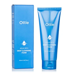 Ottie Пенка для умывания Aqua Rich Deep Cleansing Foam, 150 мл