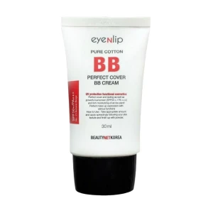 BB-крем для обличчя - Eyenlip Pure Cotton Perfect Cover BB Cream SPF50+/PA+++, 23 Natural Beige, 30 мл