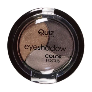 Quiz Тени для век Cosmetics Color Focus Eyeshadow 3-цветные, тон 306, 4 г