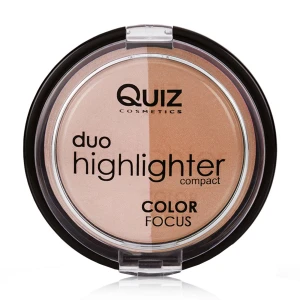 Quiz Подвійний хайлайтер для обличчя Cosmetics Color Focus Duo Highlighter тон 30, 12 г