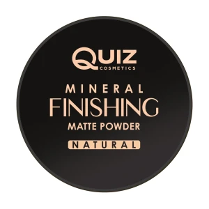 Quiz Мінеральна матувальна пудра для обличчя Cosmetics Mineral Finishing Matte Powder 01 Natural, 5 г