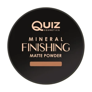 Quiz Мінеральна матувальна пудра для обличчя Cosmetics Mineral Finishing Matte Powder 02 Beige, 5 г