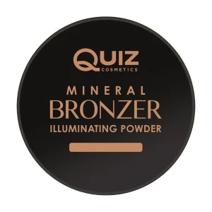 Quiz Мінеральна пудра-бронзер для обличчя Cosmetics Mineral Bronzing Illuminating Powder 01 Honey Bronze, 5 г
