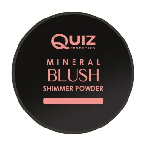 Quiz Мінеральна пудра-рум'яна для обличчя Cosmetics Mineral Blush Shimmer Powder 01, 5 г