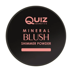 Quiz Минеральная пудра-румяна для лица Cosmetics Mineral Blush Shimmer Powder 01, 5 г