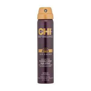CHI Лак для волос Deep Brilliance Olive & Monoi Op FlexHold гибкой фиксации
