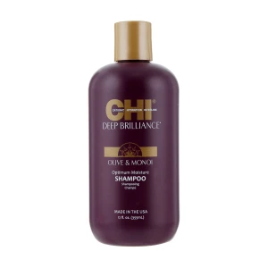 Шампунь для поврежденных волос - CHI Deep Brilliance Olive & Monoi Optimum Moisture Shampoo, 355 мл
