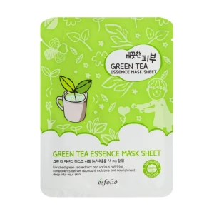 Esfolio Тканевая маска для лица Green Tea Essence Mask Sheet с зеленым чаем, 25 мл