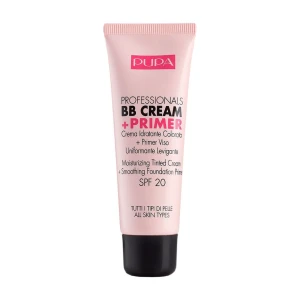 Pupa Зволожувальний BB-крем Professionals BB Cream + Primer SPF 20, 002 Sand, 50 мл