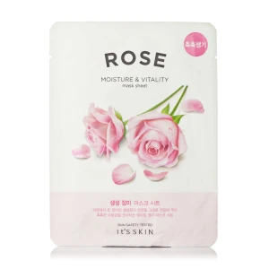 It's Skin Укрепляющая тканевая маска для лица The Fresh Rose Mask Sheet с экстрактом розы, 20 г