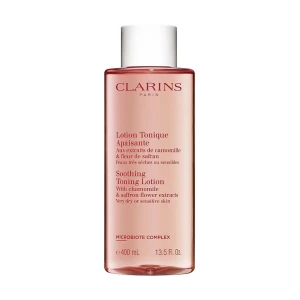 Clarins Заспокійливий тонізувальний лосьйон для обличчя Soothing Toning Lotion для дуже сухої та чутливої шкіри, 400 мл