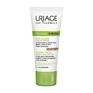 Uriage Тональний крем для обличчя Hyseac 3-Regul Soin Global Teinte SPF 30 Догляд за жирною шкірою, 40 мл