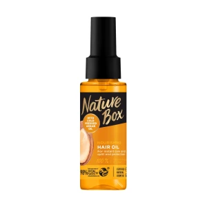 Питательное масло для волос с аргановым маслом холодного отжима - Nature Box Argan Oil Nourishing Hair Oil, 70 мл