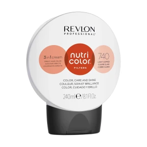 Revlon Professional Тонирующий крем-бальзам для волос Nutri Color Filters 740 Light Copper, 240 мл