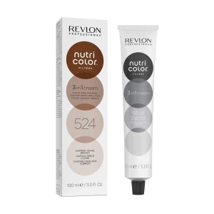 Revlon Professional Тонирующий крем-бальзам для волос Nutri Color Filters 524 Coppery Pearl Brown, 100 мл