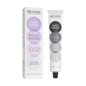 Тонирующий крем-бальзам для волос - Revlon Professional Nutri Color Filters, 1002 White Platinum, 100 мл