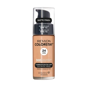 Revlon Тональный крем для лица ColorStay Makeup for Combination/Oily Skin SPF 15 для комбинированной и жирной кожи, 300 Golden Beige, 30 мл