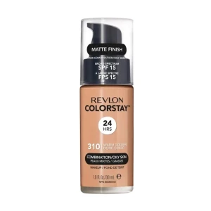 Revlon Тональный крем для лица ColorStay Makeup for Combination/Oily Skin SPF 15 для комбинированной и жирной кожи, 310 Warm Golden, 30 мл