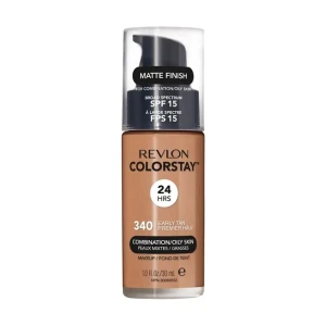 Revlon Тональный крем для лица ColorStay Makeup for Combination/Oily Skin SPF 15 для комбинированной и жирной кожи, 340 Early Tan, 30 мл