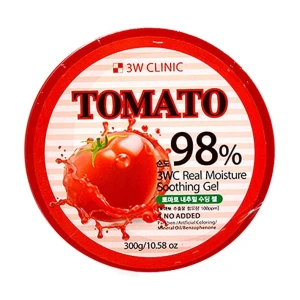 3W Clinic Гель универсальный для лица и тела Soothing Gel 98% с экстрактом томата, 300 г