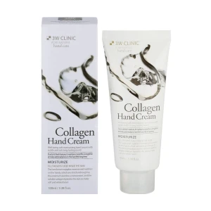 3W Clinic Крем для рук Moisturize Collagen Hand Cream Коллаген, 100 мл